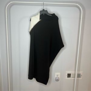 NINO Asymmetrical Black and White Dress